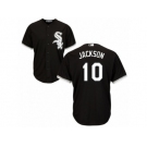 Men's Majestic Chicago White Sox #10 Austin Jackson Replica Black Alternate Home Cool Base MLB Jersey