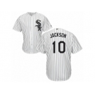 Men's Majestic Chicago White Sox #10 Austin Jackson Replica White Home Cool Base MLB Jersey