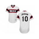 Men's Majestic Chicago White Sox #10 Austin Jackson White Flexbase Authentic Collection MLB Jersey