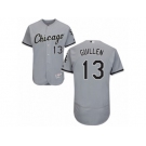 Men's Majestic Chicago White Sox #13 Ozzie Guillen Grey Flexbase Authentic Collection MLB Jersey