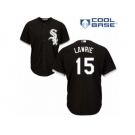 Men's Majestic Chicago White Sox #15 Brett Lawrie Replica Black Alternate Home Cool Base MLB Jersey