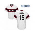 Men's Majestic Chicago White Sox #15 Brett Lawrie Replica White 2013 Alternate Home Cool Base MLB Jersey