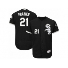 Men's Majestic Chicago White Sox #21 Todd Frazier Black Flexbase Authentic Collection MLB Jersey