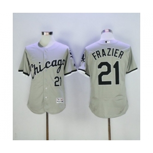 Men's Majestic Chicago White Sox #21 Todd Frazier Grey Flexbase Authentic Collection MLB Jersey