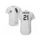 Men's Majestic Chicago White Sox #21 Todd Frazier White Black Flexbase Authentic Collection MLB Jersey