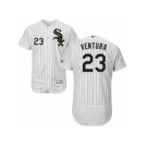 Men's Majestic Chicago White Sox #23 Robin Ventura White Black Flexbase Authentic Collection MLB Jersey