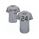 Men's Majestic Chicago White Sox #24 Joe Crede Grey Flexbase Authentic Collection MLB Jersey