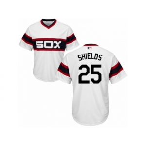 Men's Majestic Chicago White Sox #25 James Shields Replica White 2013 Alternate Home Cool Base MLB Jersey