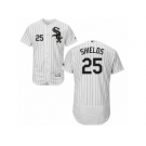 Men's Majestic Chicago White Sox #25 James Shields White Black Flexbase Authentic Collection MLB Jersey