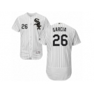 Men's Majestic Chicago White Sox #26 Avisail Garcia White Black Flexbase Authentic Collection MLB Jersey