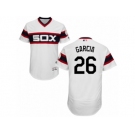 Men's Majestic Chicago White Sox #26 Avisail Garcia White Flexbase Authentic Collection MLB Jersey