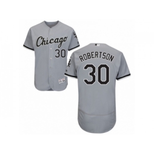 Men's Majestic Chicago White Sox #30 David Robertson Grey Flexbase Authentic Collection MLB Jersey