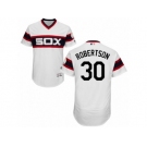 Men's Majestic Chicago White Sox #30 David Robertson White Flexbase Authentic Collection MLB Jersey