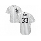 Men's Majestic Chicago White Sox #33 Zach Duke Authentic White Home Cool Base MLB Jersey