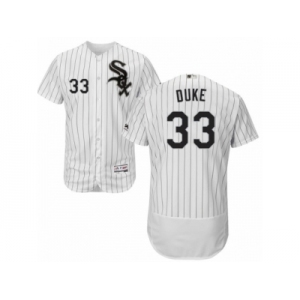 Men's Majestic Chicago White Sox #33 Zach Duke White Black Flexbase Authentic Collection MLB Jersey