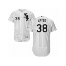 Men's Majestic Chicago White Sox #38 Mat Latos White Black Flexbase Authentic Collection MLB Jersey