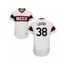 Men's Majestic Chicago White Sox #38 Mat Latos White Flexbase Authentic Collection MLB Jersey