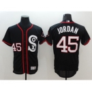 Men's Majestic Chicago White Sox #45 Bobby Jenks Black&Red Flexbase Authentic Collection MLB Jersey