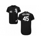 Men's Majestic Chicago White Sox #45 Derek Holland Black Flexbase Authentic Collection MLB Jersey