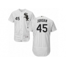 Men's Majestic Chicago White Sox #45 Michael Jordan White Black Flexbase Authentic Collection MLB Jersey