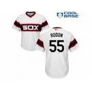 Men's Majestic Chicago White Sox #55 Carlos Rodon Replica White 2013 Alternate Home Cool Base MLB Jersey