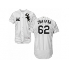 Men's Majestic Chicago White Sox #62 Jose Quintana White Black Flexbase Authentic Collection MLB Jersey