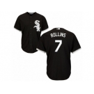 Men's Majestic Chicago White Sox #7 Jimmy Rollins Replica Black Alternate Home Cool Base MLB Jersey