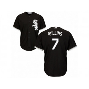 Men's Majestic Chicago White Sox #7 Jimmy Rollins Replica Black Alternate Home Cool Base MLB Jersey