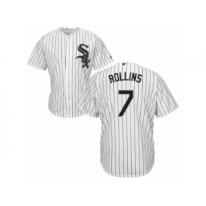 Men's Majestic Chicago White Sox #7 Jimmy Rollins Replica White Home Cool Base MLB Jersey