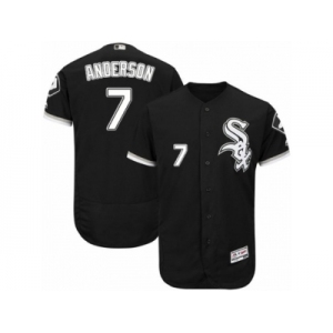 Men's Majestic Chicago White Sox #7 Tim Anderson Black Flexbase Authentic Collection MLB Jersey