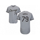 Men's Majestic Chicago White Sox #79 Jose Abreu Grey Flexbase Authentic Collection MLB Jersey