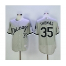 Men's Majestic Chicago White Sox Frank Thomas Grey Flexbase Authentic Collection MLB Jersey