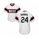 Men's White Sox #24 Yasmani Grandal White New Cool Base Alternate Home Stitched Baseball Jersey