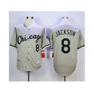 Mitchell And Ness 1993 Chicago White Sox #8 Bo Jackson Grey Throwback Stitched MLB Jersey