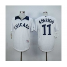 mlb jerseys chicago white sox #11 aparicio white[m&n]