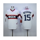 mlb jerseys chicago white sox #15 beckham white[m&n]