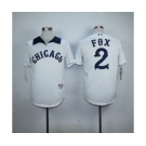 mlb jerseys chicago white sox #2 fox white[m&n]