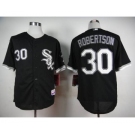 mlb jerseys chicago white sox #30 robertson black[robertson]