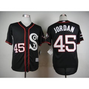 mlb jerseys chicago white sox #45 jordan black[20105 new]
