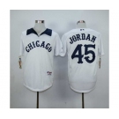 mlb jerseys chicago white sox #45 jordan white[m&n][jordan]