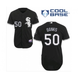 mlb jerseys chicago white sox #50 danks black