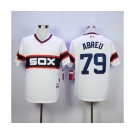 mlb jerseys chicago white sox #79 abreu white-1[m&n]