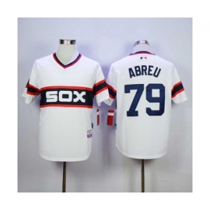 mlb jerseys chicago white sox #79 abreu white-1[m&n]