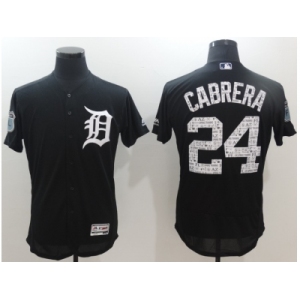 Detroit Tigers #24 Miguel Cabrera Navy 2017 Spring Training Flexbase Authentic Collection Stitched Baseball Jersey