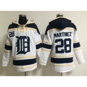 MLB detroit tigers #28 martinez white jerseys[pullover hooded sweatshirt]