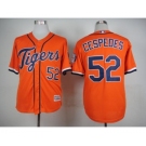 Men Detroit Tigers #52 Yoenis Cespedes Orange 2016 Official Cool Base Jersey