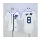 Men Detroit Tigers #8 Justin Upton Majestic White Flexbase Authentic Collection Player Jersey