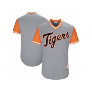 Men's 2017 Little League World Series Detroit Tigers Gray Jersey