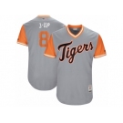 Men's 2017 Little League World Series Tigers Justin Upton #8 J-Up Gray Jersey