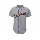 Men's Detroit Tigers Majestic Road Blank Gray Flex Base Authentic Collection Team Jersey